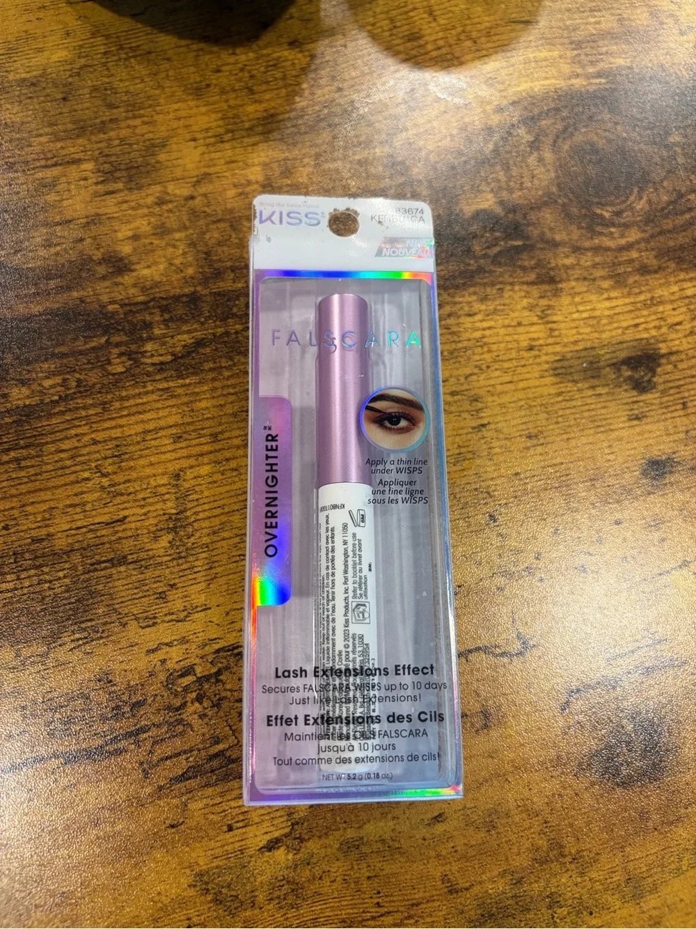 Kiss Falscara Overnighter Lash Extensions Effect - Light Pink Packaging